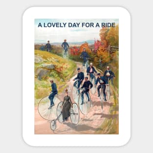 A Nice Day For A Ride Sticker